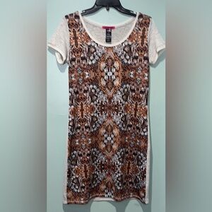 Custo Barcelona Dress midi length beaded Top Victorian mesh hem size medium